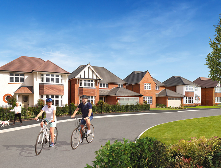 Homes previously delivered by Redrow.