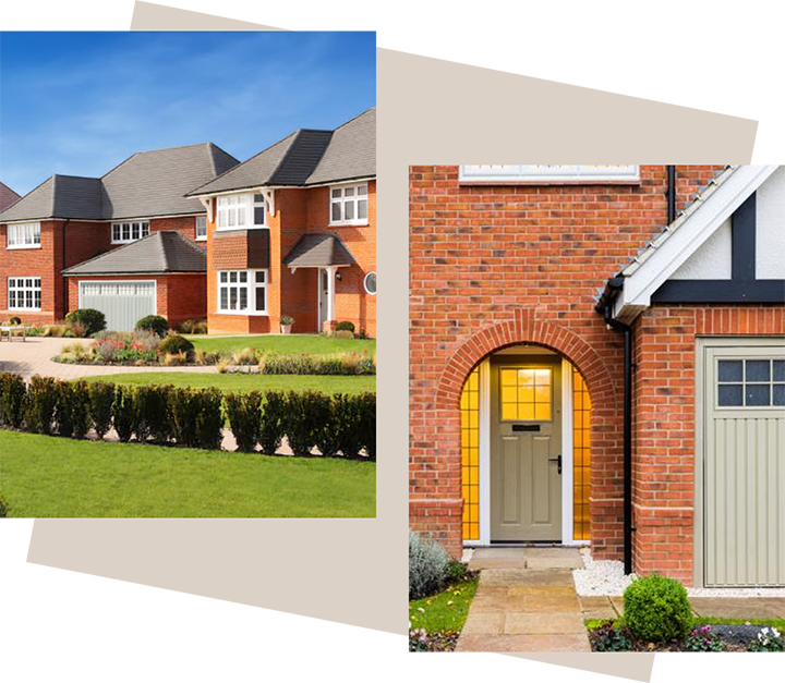 Collage of images showing various proposed design elements.